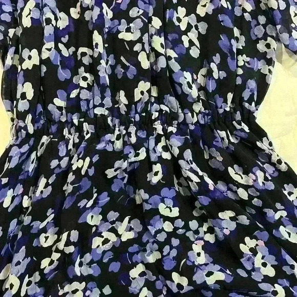 Kate Spade size small hydrangea chiffon dress 100% silk - Picture 5 of 16
